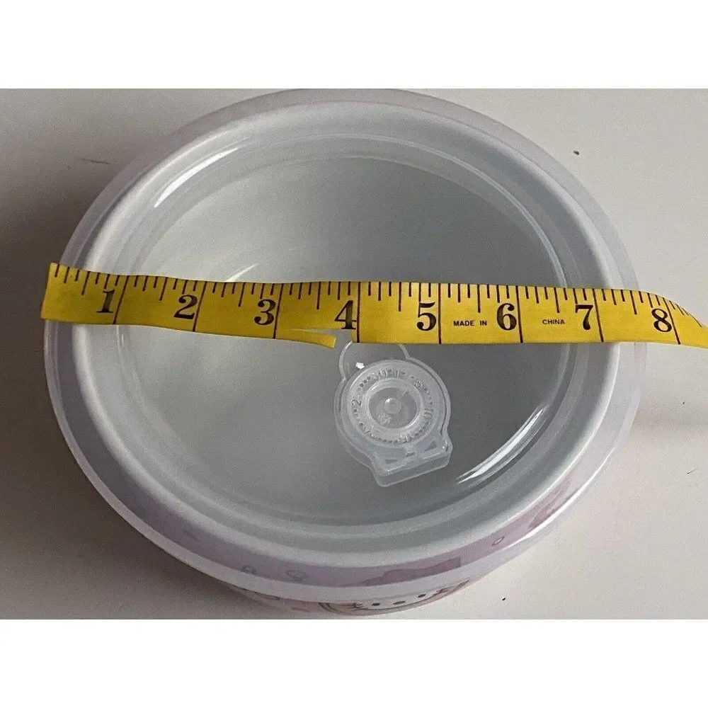 Hello‎ Kitty Christmas Pressure Lid Ceramic Food Storage Bowl Pink LARGE NEW